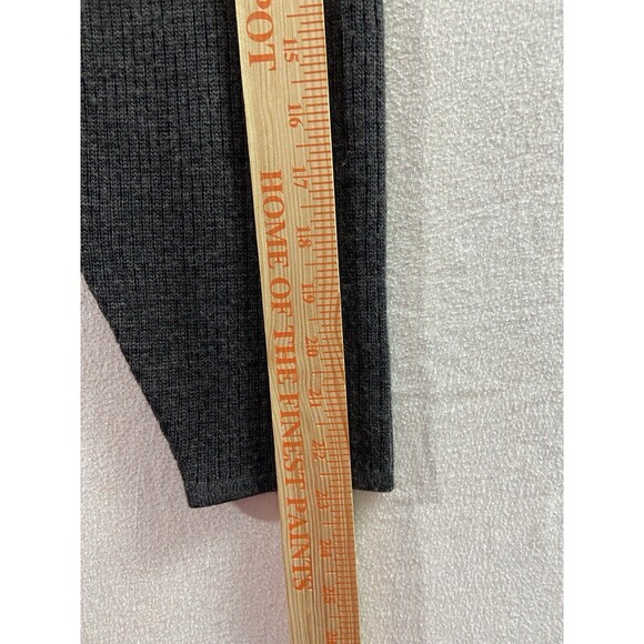 Linea Sweater Mens Large Black Grey V Neck Color block Pullover Wool Blend - Picture 7 of 7